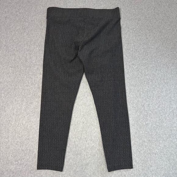 Loft Houndstooth Leggings Womens Black/White Pants Large High Waist Office Work - Picture 5 of 9